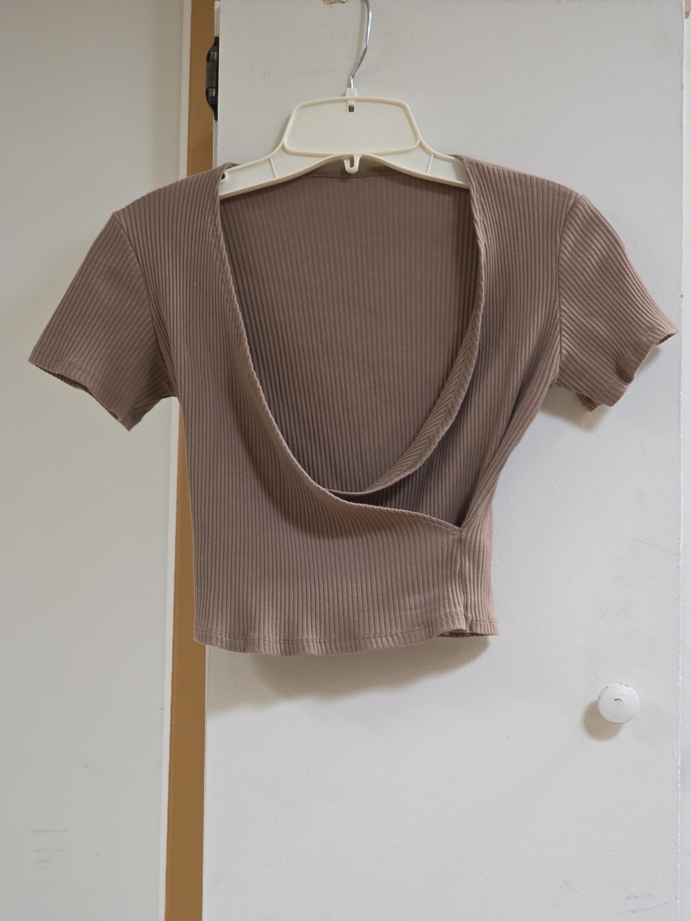 Crop Scoop Neck Top